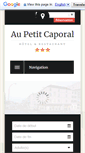 Mobile Screenshot of hotelpetitcaporal.com