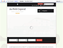 Tablet Screenshot of hotelpetitcaporal.com